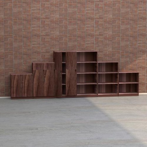 4xA4-hylla 800x400x1725 mm valnt