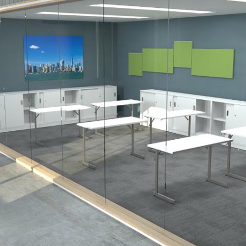 Fllbord 1200x500x715x18 vit/silv