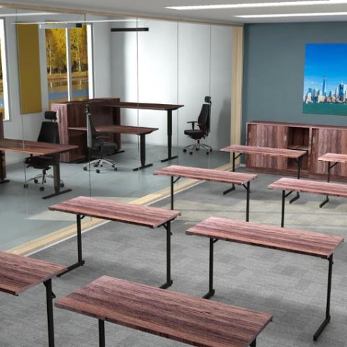 Fllbord 1200x500x715x18 valnt/svart