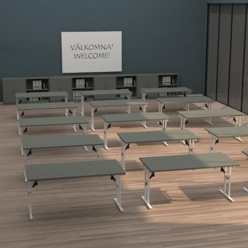 Fllbord 1600x800x730x25 mellangr/vit