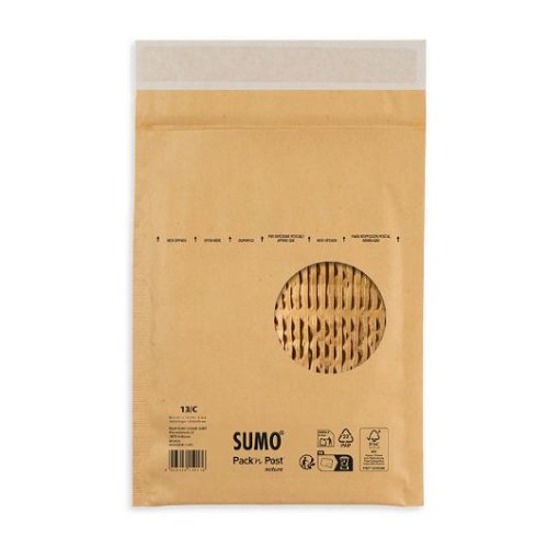 Pse vadderad SUMO 145x215mm brun 100/fp