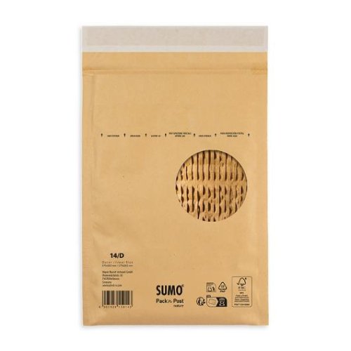Pse vadderad SUMO 175x265mm brun 100/fp