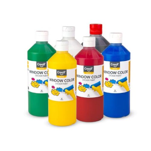 F�nsterf�rg CREALL 6x500ml sort. f�rger