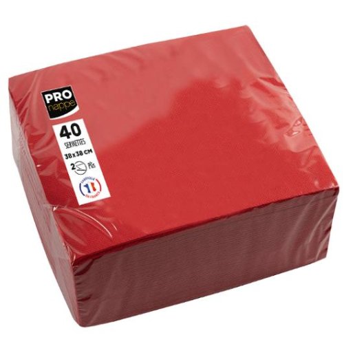 Servetter PRONAPPE 38x38cm 40/fp r�d