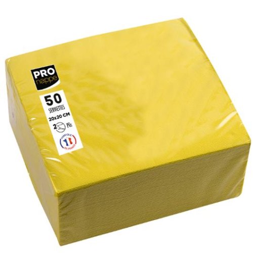 Servetter PRONAPPE 20x20cm 50/fp gul