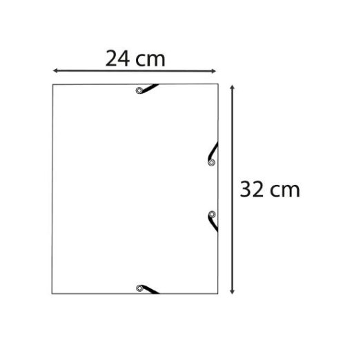 Gummibandsmapp AutentiK 3-k A4 gr�n