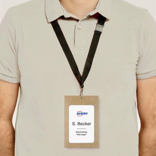 Namnskyltsh�llare AVERY papp 50/fp