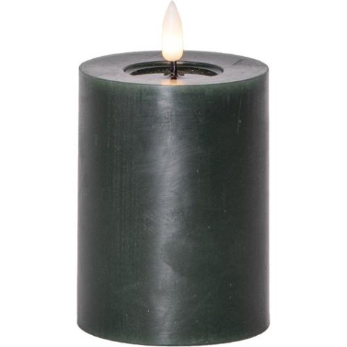 Blockljus STAR TRADING gr�n 7,5x12,5cm