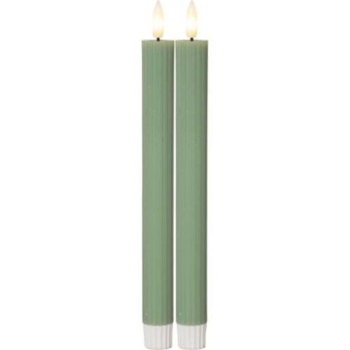 Antikljus STAR T. Stripe gr�n 25cm 2/fp