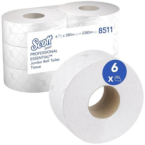 Toalettpapper Scott Essential Maxi Jumbo 8511 6rl/fp