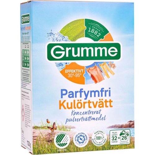 Tv�ttmedel Kul�r oparfymerad Grumme 1,12 Kg