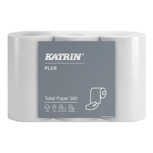 Toalettpapper KATRIN Plus 360 2-lag 42rl/fp � 50m