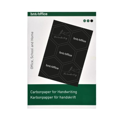 Karbonpapper BNT A4 svart 10/fp