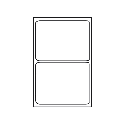 Etikett 199,6x143,5mm Avtagbar