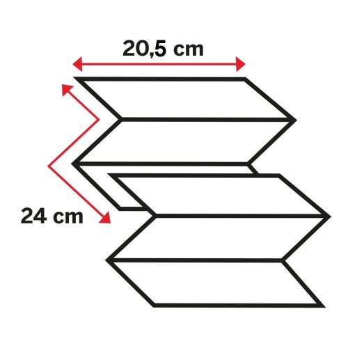 Handduk WeCare H2 Z-vikt 2-lag 3750st/fp