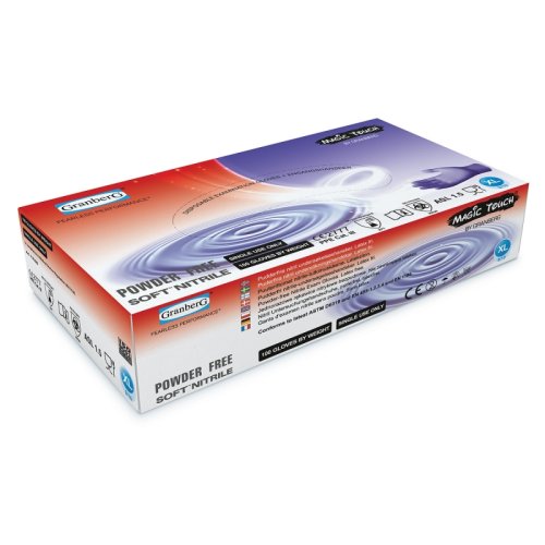 Nitrilhandske puderfri EN420/455/374/1186 100st/fp L