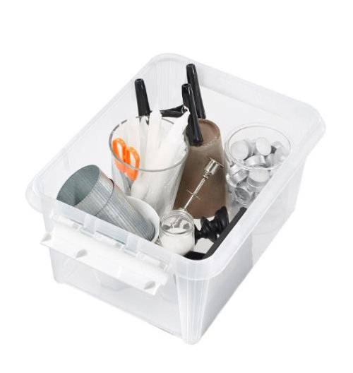 F�rvaringsbox 31 L transparent