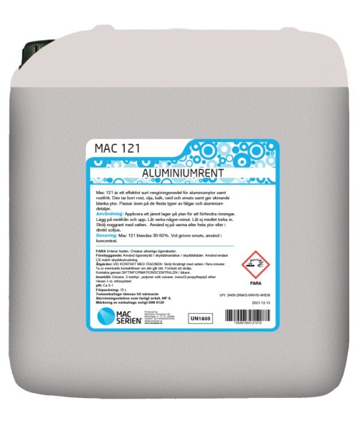 MAC  121 Aluminium tvtt  15 L