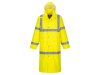 Varselregnrock Hi-Vis 122cm gul kl3 2XL