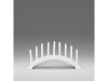 Elljusstake 9 ljus 49x26cm tr vit