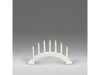 Elljusstake 7 ljus 39x23cm tr vit