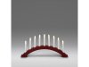Elljusstake 9 ljus 49x26cm tr rd