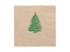 Servett, 3-lags 33x33cm natur Christmas