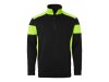 Sweatshirt halfzip 222 sv/fluor. gul 2XL