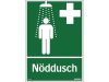 Skylt Nddusch 210x297mm