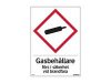 Skylt Gasbehllare 210x297mm