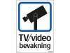 Skylt TV/video148x210mm