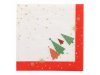 Servetter 3-lags 1/4 40x40 Xmas Trees