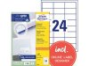 Etikett AVERY 64,6x33,8mm 2400st/fp