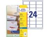 Etikett AVERY 63,5x33,9mm QuickDRY 63,5x33,9 600st/fp