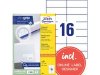 Etikett AVERY 105x37mm 3520st/fp