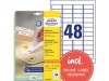 Etikett AVERY avtagb 45,7x21,2 1200/FP
