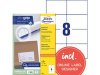 Etikett AVERY 105x74mm 800st/fp