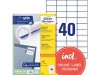 Etikett AVERY 52,5x29,7mm 4000st/fp