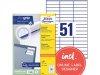 Etikett AVERY 70x16,9mm 5100st/fp