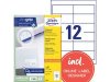 Etikett AVERY 97x42,3mm 1200st/fp