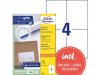 Etikett AVERY 105x148mm 400st/fp