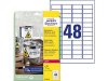Etikett AVERY 45,7x21,2mm Slitstark 960st/fp