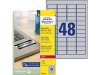 Etikett AVERY 45,7x21,2mm silver 960st/fp