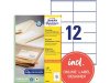 Etikett AVERY 105x48mm 100% tervunnen 1200st/fp