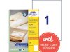 Etikett AVERY 210x297mm 100% tervunnen 100st/fp
