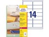 Etikett AVERY 99,1x38,1mm transparent 350st/fp