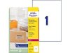 Etikett AVERY 210x297mm transparent 25st/fp
