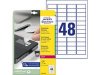 Etikett AVERY 45,7x21,2mm vit 960/fp