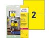 Etikett AVERY 210x148mm gul 40/fp