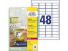 Etikett AVERY H/Duty 45,7x21,2mm 960/FP